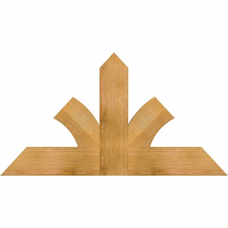 Ekena Millwork Richland Rough Sawn Timber Gable Bracket, Western Red Cedar, 48"W x 26"H x 2"D x 6"F, 13/12 Pitch GBW048X26X0206RIC00RWR